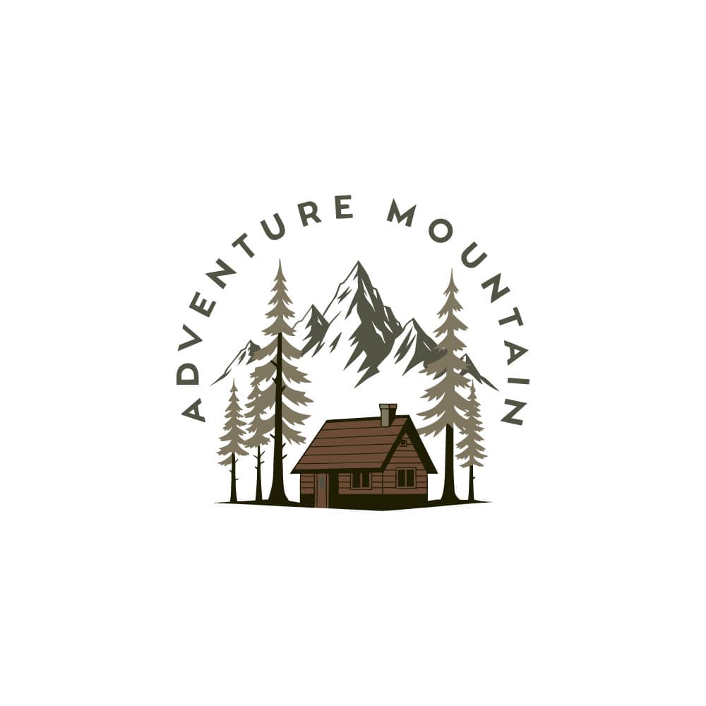 Adventure Mountain Cabin Logo Template | Free Vector Design