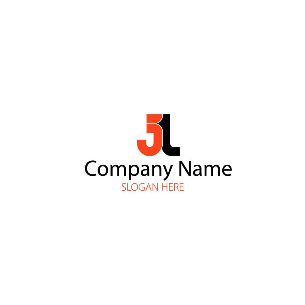JL Monogram Logo Template Vector Design