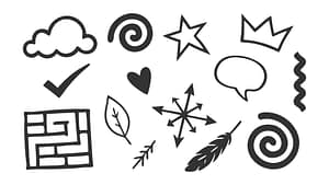 Free Decorative Doodle Shapes SVG PNG Download